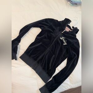 Juicy Couture Zip Up Velvet Jacket